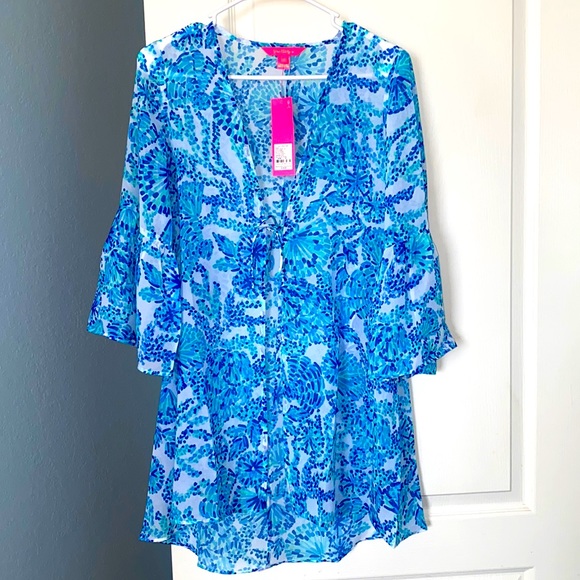 Lilly Pulitzer Motley Printed Coverup - Picture 3 of 12